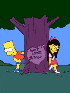 Bart's Girlfriend.gif